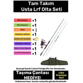 Resim Özel Üretim Şık Taşıma Çantalı Hazır Kurulu Tam Takım Usta Lrf Olta Seti - 3m Kamış 