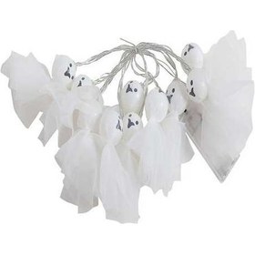 Resim Dancemonkey Çalışan Led Işık, 10'lu Pumpkin Lantern, Dekoratif Balkon Süsü Çok Renkli 