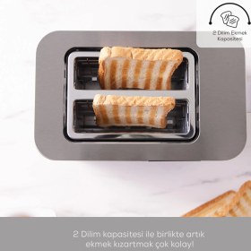 Resim Karaca Dijital Göstergeli Inox Ekmek Kızartma Makinesi 