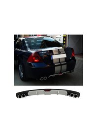 Resim Ford Mondeo Mk3 Difüzör Arka Tampon Eki 4 Egzoz Çıkışlı Gri 