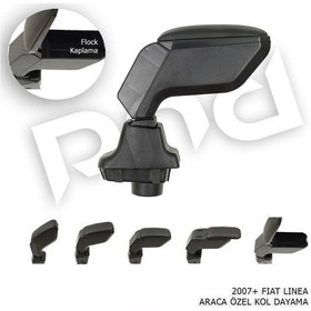 Resim Fiat Linea Araca Özel Kol Dayama Kolçak Siyah 2007+ Sonrası Modellere Uyumlu 