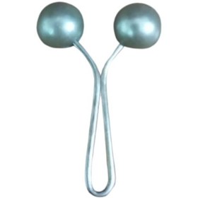 Resim Eşarp Klipsi Top Model Düz Gri 1 Adet 