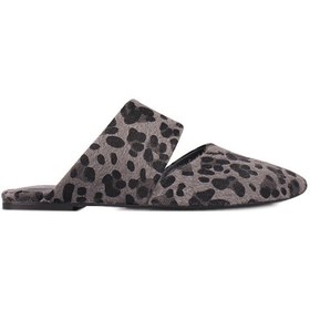 Resim Fitbas 112003 988 Kadın Siyah Leopar Büyük & Küçük Numara Terlik Siyah 