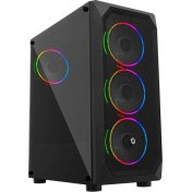 Resim Frisby FC-9365G Gaming Kasa Double Slim Ring Rgb Fan (600W 80+) 