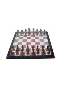 Resim Gifthome Metal Satranç Takımı - Seti orta ispanyol antik Taş Ve M 