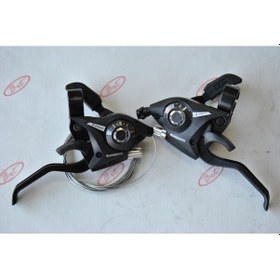 Resim Shimano muadili 3x7 KELEBEK bisiklet fren vites kolu takımı 