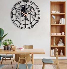 Resim Duvar Saati, Dört Mevsim Ağaç Temalı 