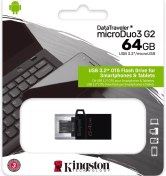 Resim Kingston 64GB DT microDuo microUSB+USB3.2 Flash Disk DTDUO3G2/64GB 