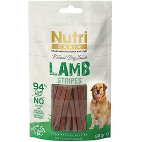 Resim Nutri Canin Lamb Stripes Kuzu Etli Sticks Tahılsız Köpek Ödülü 80 Gr 