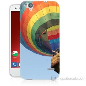 Resim Teknomeg Turkcell T60 Uçan Balon Baskılı Silikon Kapak Kılıf 