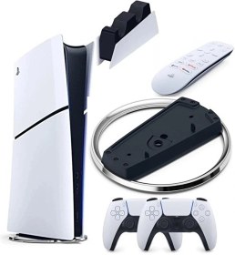 Resim PS5 Slim Dijital + 2. Kol + Dikey Stand + Sarj istasyonu + Media Remote 