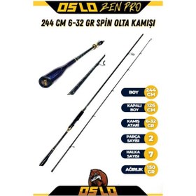 Resim Oslo Zen Pro 244cm 6-32gr Oslo Prime 3000 Spin Olta Seti Standart 