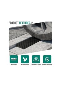 Resim Meridiangoods 1 Adet Yapışkanlı Eşik Rampası 78.74in İç Ve Dış Kapı Eşiği Kolay Kurulum 