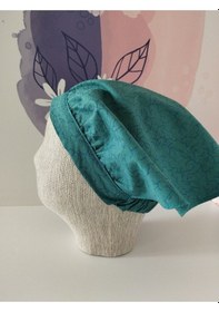 Resim Papyonbebek0 Desenli Eşarp Bandana - Yeşil - Organik & El Yapımı Yeşil 