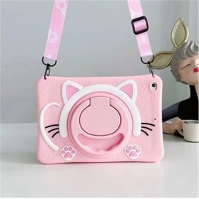 Resim Kılıf Mahzeni Ipad 10.2 Standlı Çocuklar Için Karikatür Silikon Tablet Kılıfı 