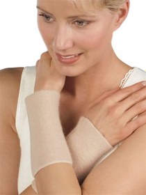 Resim Angora Yünü Doğal Termal Çift Bilek Isıtıcı Unisex Bej - Bej / Tek Beden 