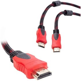Resim 1.5 Metre Örgülü 1080P HDMI Kablo TV Bilgisayar Uydu Projeksiyon Full HD Görüntü Ses Aktarma Kablosu 