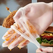 Resim 100 Adet Tek Kullanımlık TPE Eldivenler, Gıda Sınıfı Tek Kullanımlık Eldivenler, Ultra İnce ve Esnek, Mutfak Temizliği, Yiyecek İşleme, Restoran Servisi ve Hijyen Koruma için Uygun 