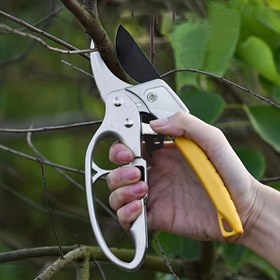Resim Teflon Kaplamalı Ergonomik Meyve Ağacı Budama Makası, Kaymaz Tutma Sapı - Bahçe ve Çim Bakımı için Yüksek Karbon Çelik Bıçaklar 