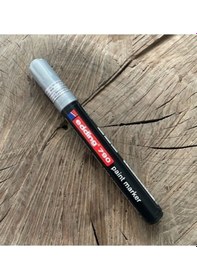 Resim Edn Gümüş Bilyalı Kalem Derz Kalemi Çizik Kalemi Metal Cam Gümüş Renk 