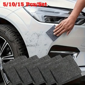 Resim Araba Çizik Giderme Bezi - 5/10/15 Adet, Küçük Çizikleri Hızlı Onarır, Güvenli Yüzey Temizliği ve Parlatma için Araba Bakım Aracı 
