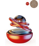 Resim MCA Deerhome Kırmızı Renkli Güneş Enerjili Araba Kokusu, Güneş Işığıyla 360 Derece Dönen Oto Kokusu (PİLSİZ) 