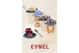 Resim Eynel 1 Adet Take N Go Kaşıklı Hazneli Meyveli Yoğurt Kutusu Piknik Iş Atıştırmalık Müsli Granola Süt 