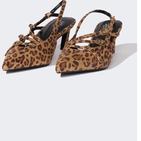 Resim DeFacto Kadın Leopar Desenli Yüksek Taban Suni Deri Sandalet E2523AX25SMKR1 Çok Renkli 