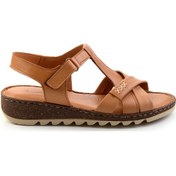 Resim Taba Leather Kadın Sandalet K05907020703 Taba 