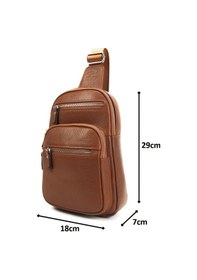 Resim Erkek Postacı Çantası Taba Hakiki Deri Kangaroo Kıngdom 8156-T 