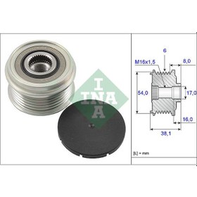 Resim INA 535006310 Alternator Kasnagi -(Fiat: Albea-Palio-Doblo 1.3 Jtd / Opel: Corsa-Astra 1.3 Ctdi ) (WA675382) 