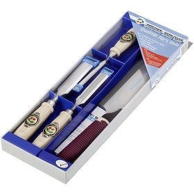 Resim Kirschen Ahşap Saplı Düz Iskarpela Seti Japon Testereli 4 Parça 