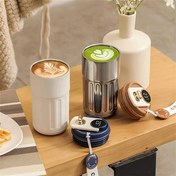 Resim Akıllı Led Ekranlı Thermo Light Mug Termos 450ml 