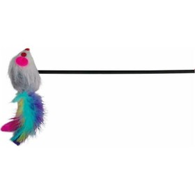 Resim Trixie 4516 50 CM Ucunda Peluş Fare Kedi Oltası Çok Renkli 