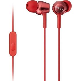 Resim SONY MDR-EX250AP MİKROFONLU KULAK İÇİ KULAKLIK KIRMIZI 