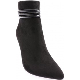 Resim Dgn 5729-424 3 Sirali Bilek Bant Detayli Kadin Topuklu Bot 5729-424-R1680 Siyah 