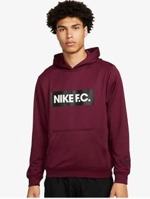 Resim Nike Dc9075-370 Fc Libero Hoodie Erkek Sweatshirt Bordo 