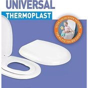 Resim Thermoplast Çocuk Yetişkin Amortisörlü Yavaş Kapanan Klozet Kapağı 0340 