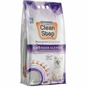 Resim Jadawa Clean Step Topaklanan Lavanta Kokulu Doğal Kedi Kumu 1 Adet İnce 10 Lt 