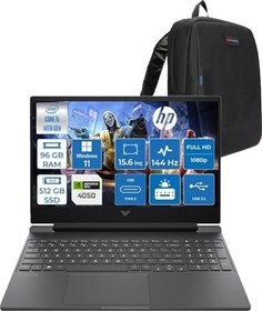 Resim Hp Victus 15-WFA2023NT Intel Core I5 14450HX 96GB Ddr5 512GB SSD RTX4050 6gb 15.6" IPS Fhd (1920 x 1080) 144HZ 300NIT Windows 11 Pro Taşınabilir Bilgisayar BY2K1EAP37 + Zetta Çanta 