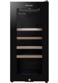 Resim La Sommeliere Ls38black 38 Şişe Kapasiteli Service Solo Siyah Şarap Dolabı 