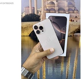 Resim Apple iPhone 16 Pro Max İkinci El TR | 512 GB | Çöl Titanyum 