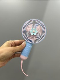 Resim AET Mini Sevimli Taşınabilir 3 Kademeli El Fanı Usb Soğutucu Vantilatör 