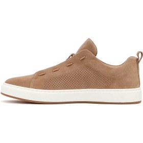 Resim Derimod Erkek Bej Bağcıklı Süet Deri Sneaker 26SFD698110 