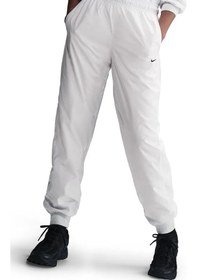 Resim Nike Otg Uv Essential Classic Woven Pant. Loose Fit Lastik Paçalı File Astarlı Kadın Günlük Eşofman Altı Beyaz Beyaz 