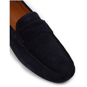 Resim Deery Erkek Hakiki Süet Lacivert Penny Loafer - E0920mlcvc01 