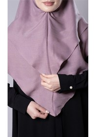 Resim Hürrem Bone Violet Pratik Hazır Geçmeli Tesettür Eşarp Pamuk Caz Kumaş Çift Katlı Çapraz Hijab 2304 21 