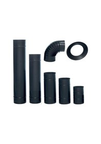 Resim Mat Siyah Emaye Soba Borusu Tüm Boylar 0.40Mm Sac 1.Kalite (151035052) 