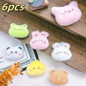 Resim 6 adet Sevimli Peluş Kedi Oyuncakları - Kalp ve Pati Baskıları ile Süper Yumuşak Etkileşimli Kedi Oyuncakları, Tüm Irklar için Non-Elektrikli Rahat ve Oyun Zamanı, Dayanıklı Polipropilen Malzeme, Oyun Zamanı için Kedi Oyuncakları, Zihinsel Tasarım, Yumuşak Dokulu, Pilsiz 