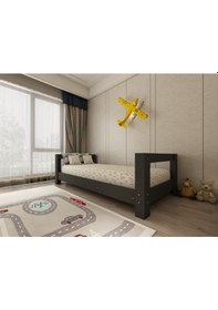 Resim Herseycik Ninnimo Montessori 90X190 Yatak Uyumlu Karyola Y1-4 Antrasit 